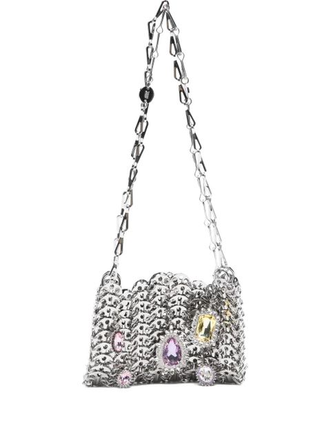 Rabanne chain satchel shoulder bag - Silver - zdjęcie produktu nr 1