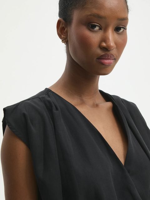 Answear.LAB bluzka i spódnica damski kolor czarny