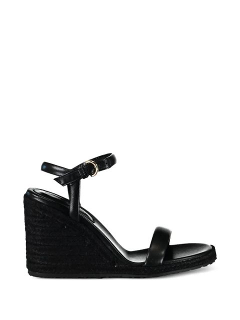 Gianvito Rossi cord wedge sandals - Black - zdjęcie produktu nr 1