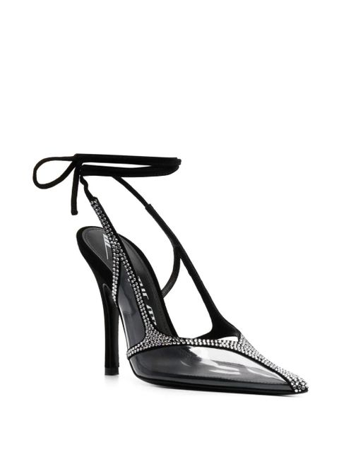 The Attico Venus 100mm embellished pumps - Black - zdjęcie produktu nr 2