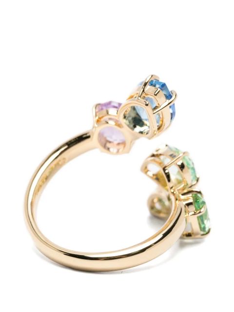 Swarovski mixed-cuts ring - Gold