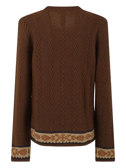 ETRO cable-knit top - Brown - zdjęcie produktu nr 2