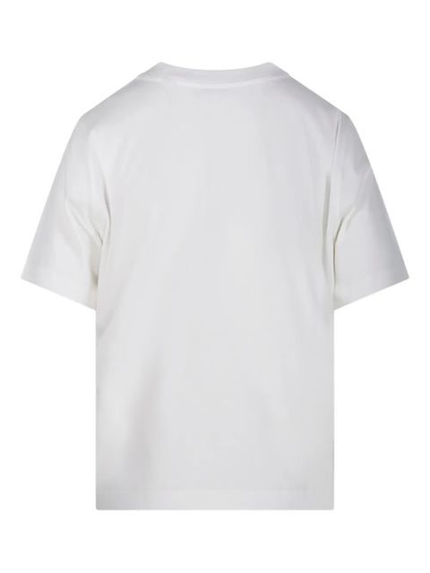 Burberry embroidered graphic T-shirt - White