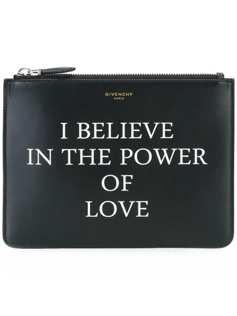 Givenchy love printed clutch - Black - zdjęcie produktu nr 1