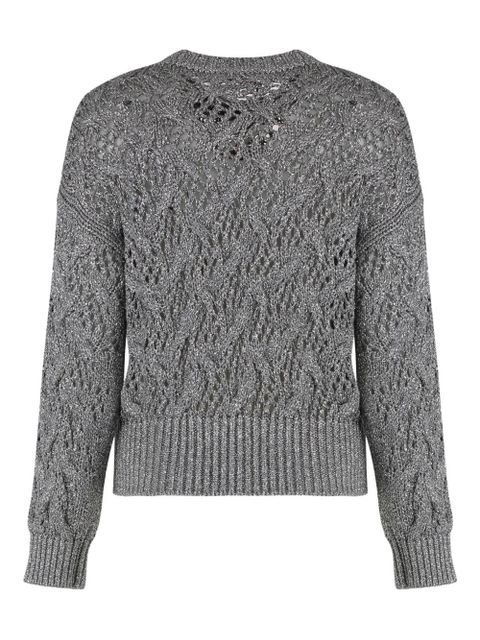 Max Mara Pilade lurex knit sweater - Grey - zdjęcie produktu nr 2