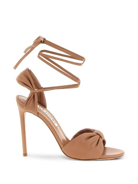 Aquazzura Carina tie-fastening sandals - Pink - zdjęcie produktu nr 1