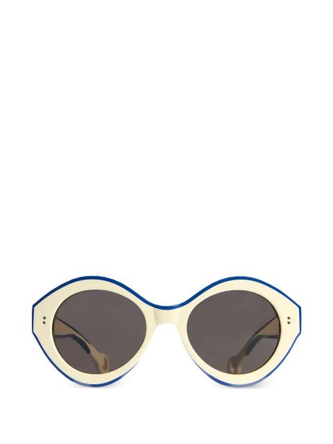 JW Anderson oval-frame tinted sunglasses - White - zdjęcie produktu nr 1
