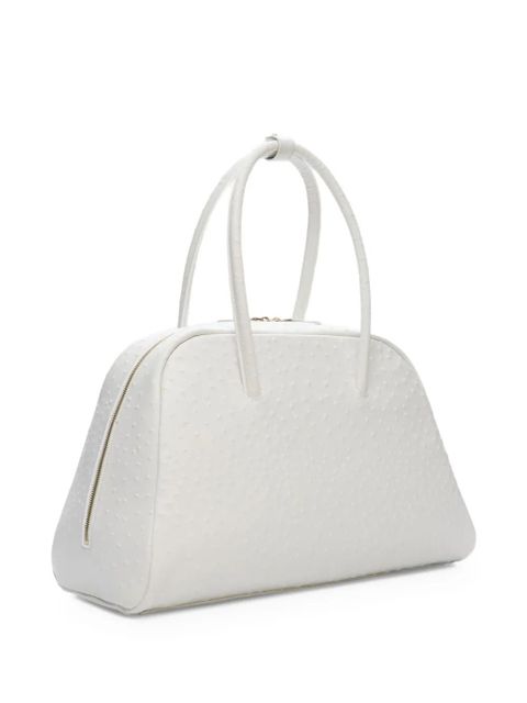 LouLou de Saison Darnen textured leather tote bag - White