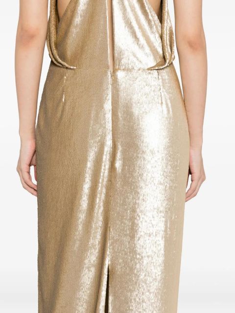 TOM FORD sequin-embellished dress - Neutrals