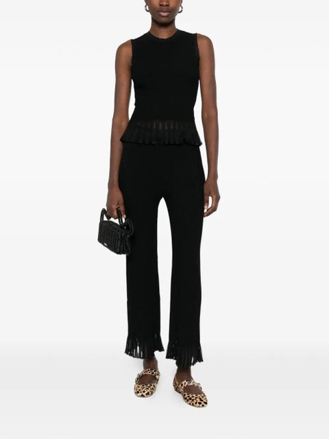 SANDRO ribbed trousers - Black - zdjęcie produktu nr 2