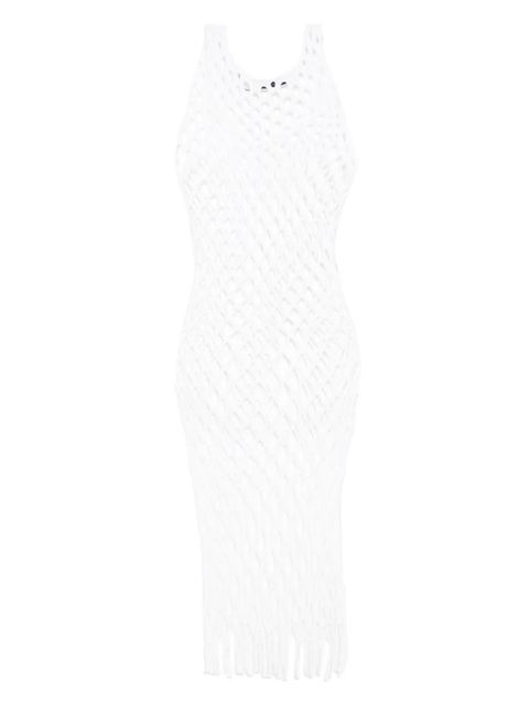 Christopher Esber knitted mesh tank dress - White - zdjęcie produktu nr 1