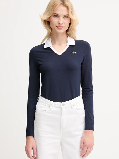 Lacoste longsleeve kolor granatowy DF7785 - zdjęcie produktu nr 1
