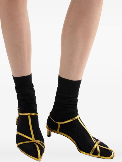 Jil Sander ankle-strap leather sandals - Yellow