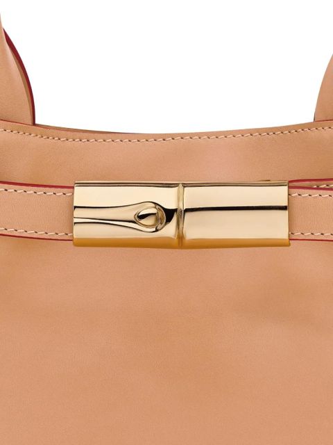 Longchamp Le Roseau L leather tote bag - Brown