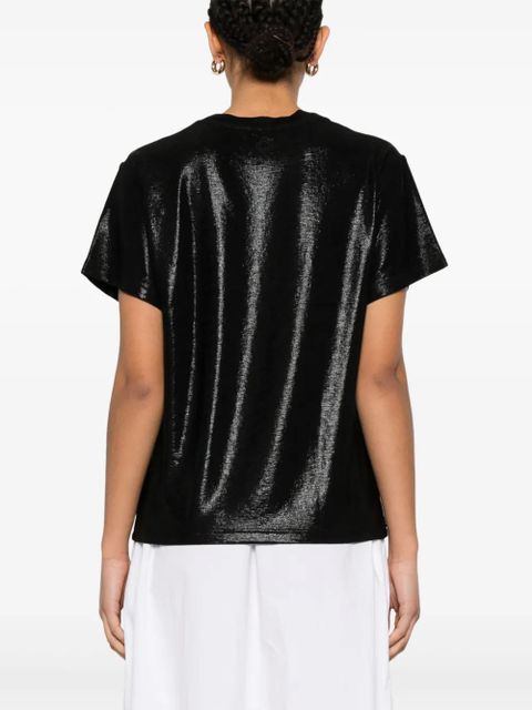 Maje lamé T-shirt - Black