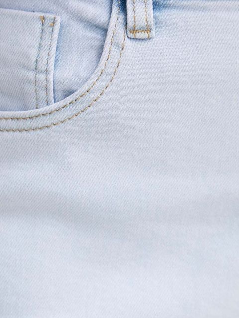 Answear.LAB szorty jeansowe damskie kolor niebieski gładkie high waist