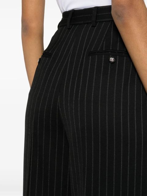 Dolce & Gabbana pinstriped wide-leg trousers - Black - zdjęcie produktu nr 2