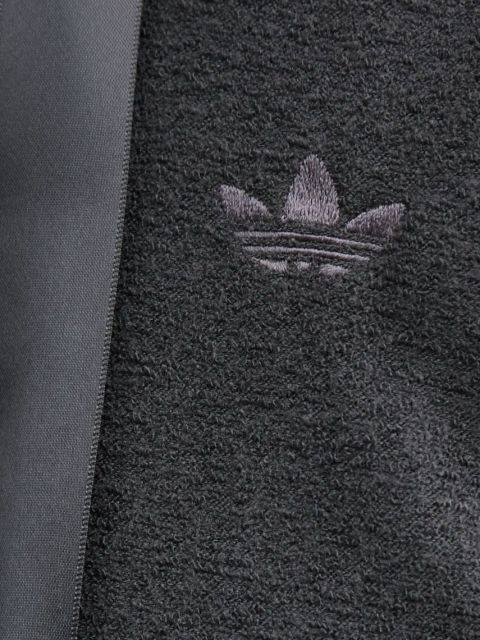 adidas Originals bluza Femme Galore Short Fulzip Hoodie damska kolor szary z kapturem z aplikacją JN3006