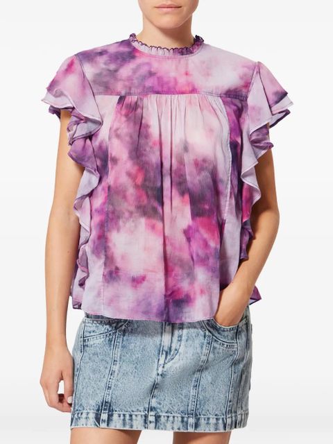 MARANT ÉTOILE Daliyane ruffled blouse - Purple
