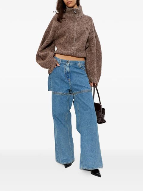 The Attico cutout jeans - Blue