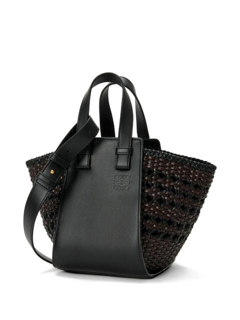 LOEWE Hammock woven tote bag - Black
