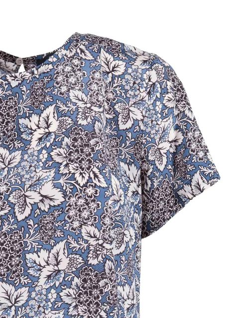 Weekend Max Mara Crespo floral-print dress - Blue