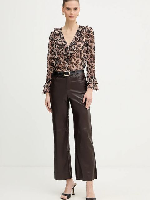 Morgan koszula damskie kolor brązowy regular CLEOL.F - zdjęcie produktu nr 2