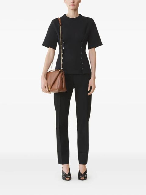 Lanvin button-detail fitted top - Black - zdjęcie produktu nr 2