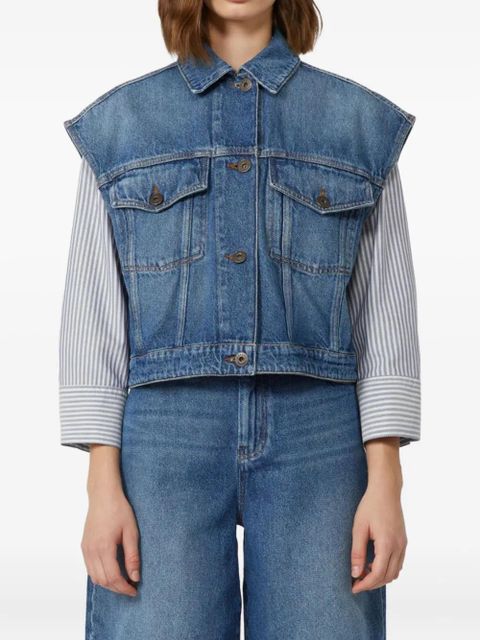 Weekend Max Mara Mappa denim buttoned gilet - Blue - zdjęcie produktu nr 2