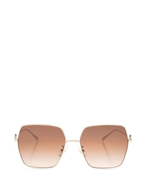 Tory Burch oversized-frame sunglasses - Brown - zdjęcie produktu nr 1