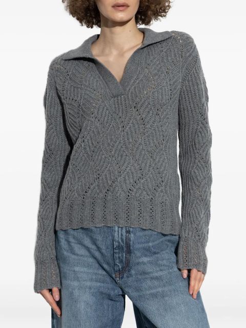 ETRO cable-knit cashmere sweater - Grey - zdjęcie produktu nr 2