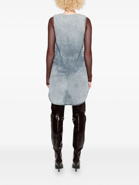 Diesel V-neck sleeveless dress - Blue - zdjęcie produktu nr 2