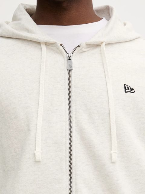 New Era bluza kolor szary z kapturem melanżowa 60752360