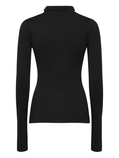Balenciaga ribbed polo shirt - Black - zdjęcie produktu nr 2