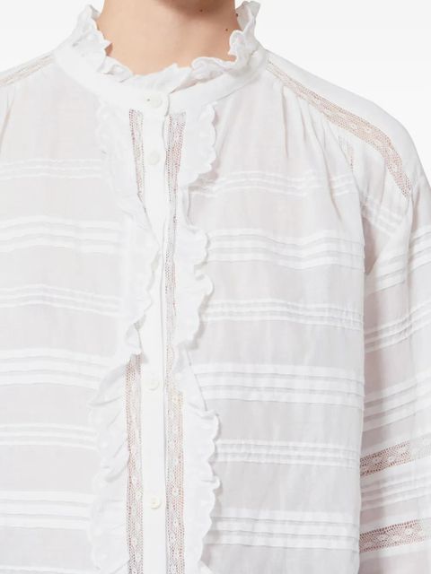 MARANT ÉTOILE Peline ruffled shirt - White