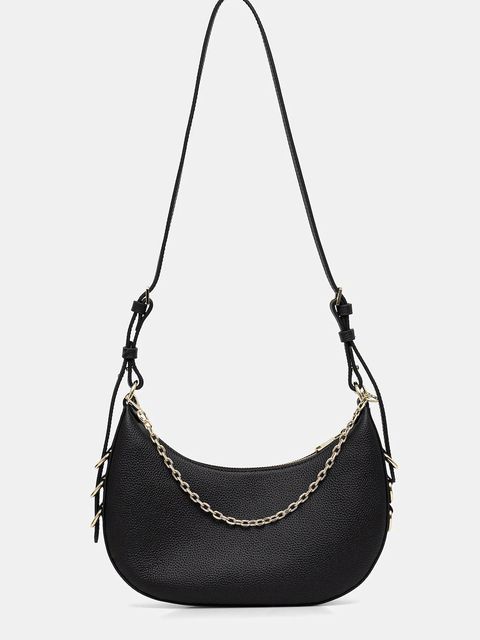 Patrizia Pepe torebka skórzana kolor czarny 8B0310 L001