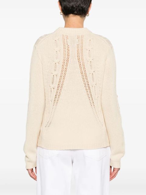 Zadig&Voltaire Morley cable-knit jumper - Neutrals