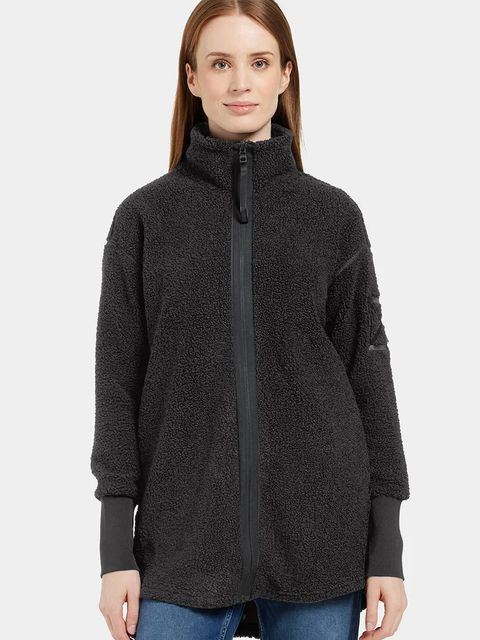 Didriksons bluza polarowa SALLY damska kolor czarny gładka 505165 - zdjęcie produktu nr 1