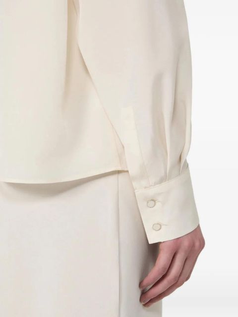 Max Mara Colono bow-collar shirt - Neutrals