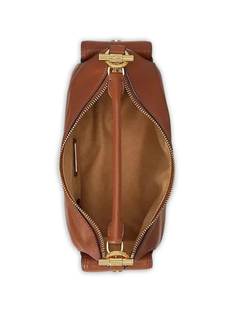 Lauren Ralph Lauren small Blaike flap-pocket zip tote bag - Brown