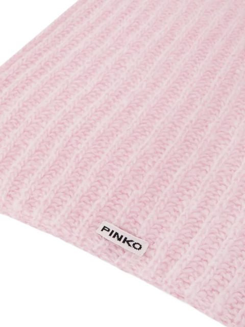 PINKO ribbed-knit scarf