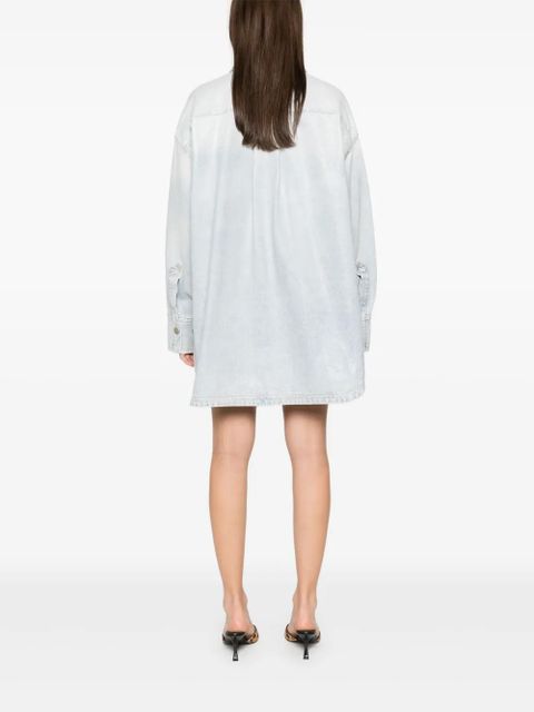 The Attico Diana shirt jacket - Blue