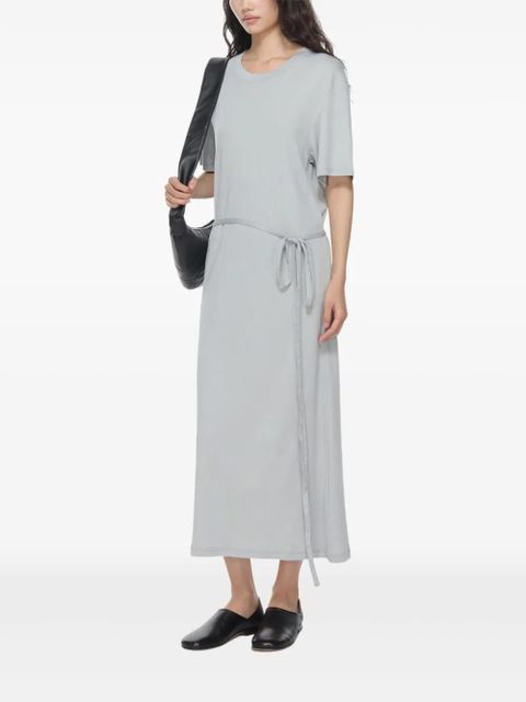 LEMAIRE belted t-shirt dress - Grey