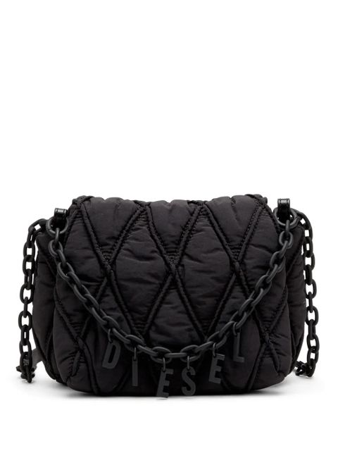 Diesel small Charm-D shoulder bag - Black - zdjęcie produktu nr 1