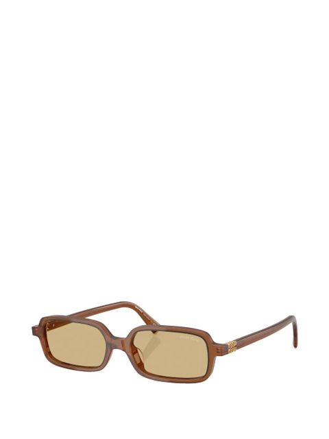 Miu Miu Eyewear rectangle-frame sunglasses - Brown - zdjęcie produktu nr 2