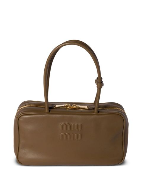 Miu Miu Beau leather top-handle bag - Green - zdjęcie produktu nr 1