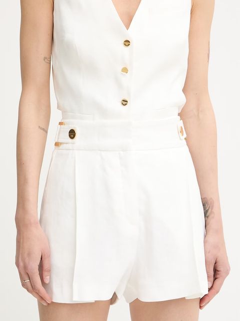 Elisabetta Franchi szorty damskie z lnem - zdjęcie produktu nr 1