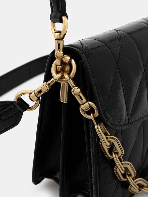 Coach torebka skórzana Chain Tabby Shoulder Bag With Quilting