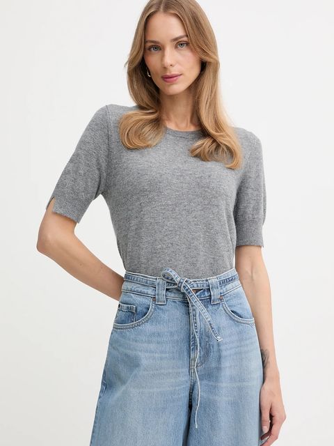 United Colors of Benetton sweter damski kolor szary lekki 1002D10D2 - zdjęcie produktu nr 1