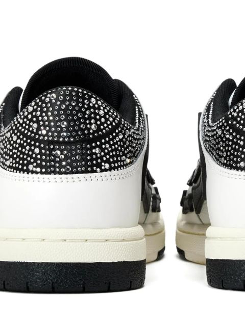 AMIRI crystal-embellished bone sneakers - White